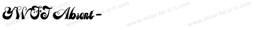 YWFT Absent字体转换